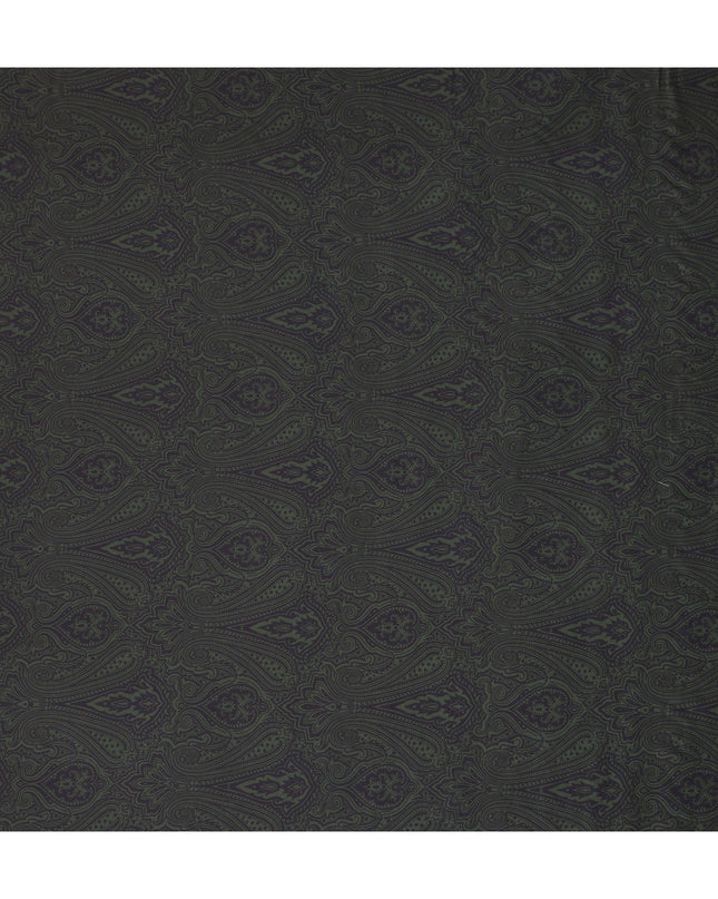 Moss Green Synthetic Satin Fabric 110cm