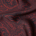 Maroon Red Synthetic Satin Fabric 110cm