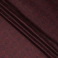 Maroon Red Synthetic Satin Fabric 110cm