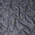 Indigo Blue Paisley Cotton Lawn Fabric 110cm