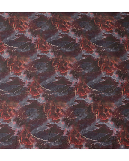 Deep Maroon Synthetic Satin Fabric 110cm