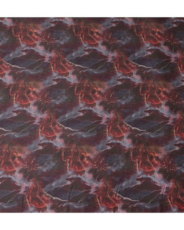 Deep Maroon Synthetic Satin Fabric 110cm