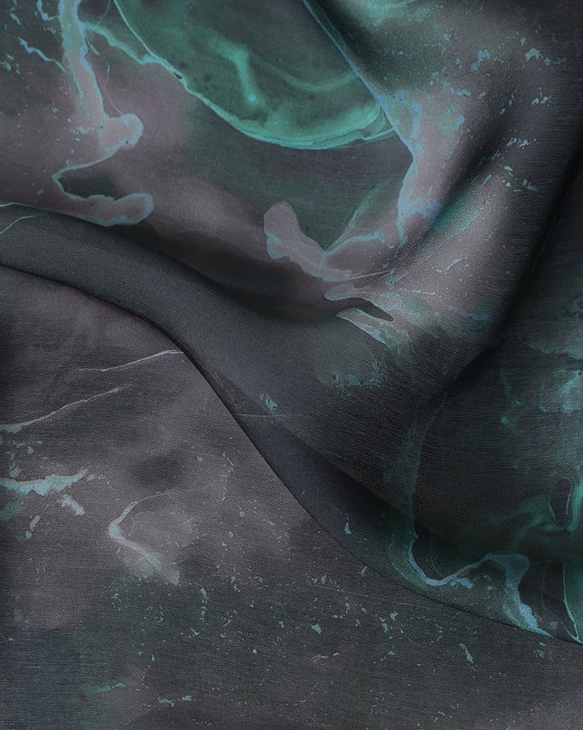 Emerald Green Synthetic Satin Fabric 110cm