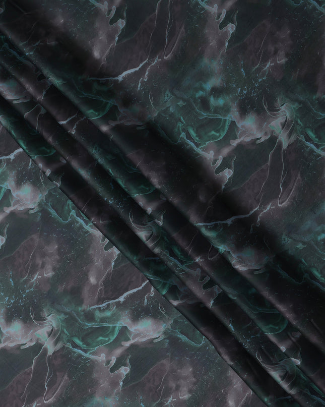 Emerald Green Synthetic Satin Fabric 110cm