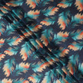 Navy Blue Synthetic Satin Fabric 110cm