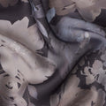 Taupe Grey Synthetic Satin Fabric 110cm