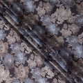 Taupe Grey Synthetic Satin Fabric 110cm