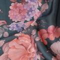 Deep Teal Synthetic Satin Fabric 110cm