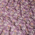 Mauve Pink Synthetic Satin Fabric 110cm