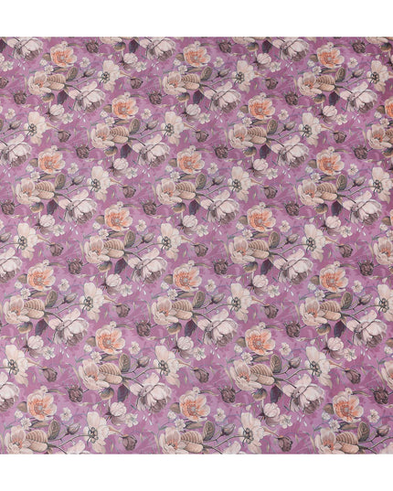 Mauve Pink Synthetic Satin Fabric 110cm