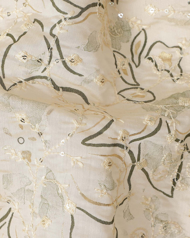 Ivory Grey Cotton Voile Fabric 110cm | Regal Fabrics
