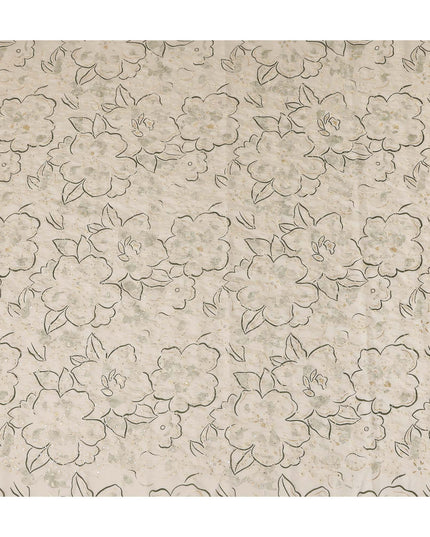 Ivory Grey Cotton Voile Fabric 110cm | Regal Fabrics