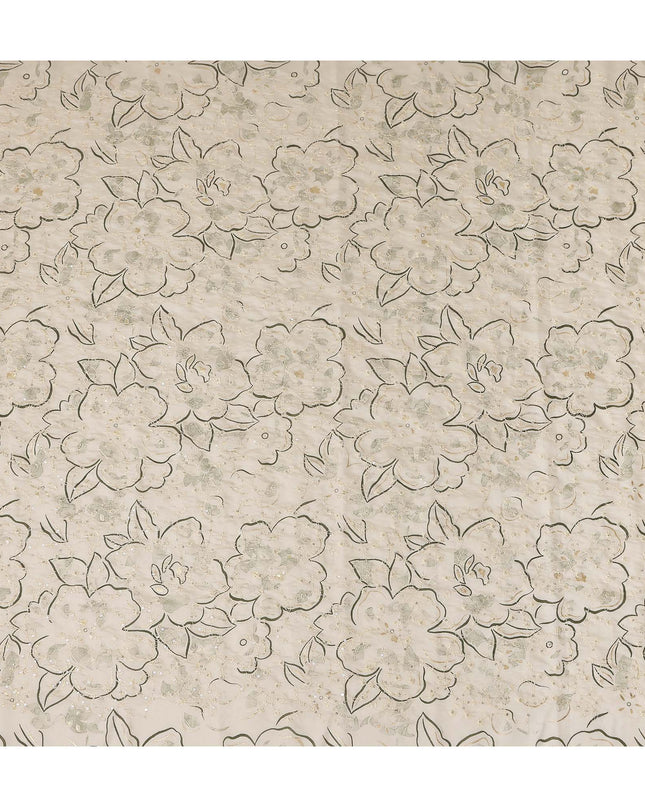 Ivory Grey Cotton Voile Fabric 110cm | Regal Fabrics