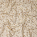 Ivory Gold Cotton Voile Fabric 110cm | Regal Fabrics