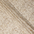 Ivory Gold Cotton Voile Fabric 110cm | Regal Fabrics