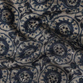 Graphite Grey Geometric Cotton Lawn Fabric 110cm