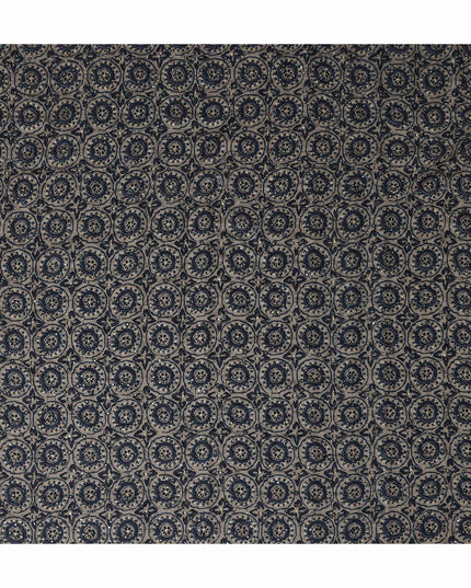 Graphite Grey Geometric Cotton Lawn Fabric 110cm