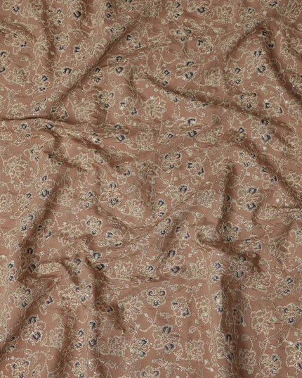 Cognac Brown Cotton Voile Fabric 110cm | Regal Fabrics