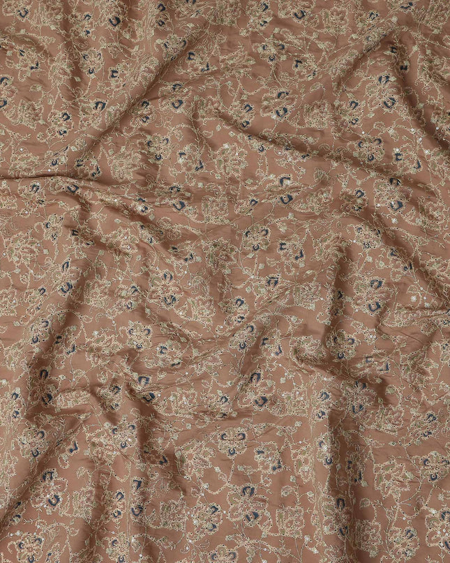 Cognac Brown Cotton Voile Fabric 110cm | Regal Fabrics