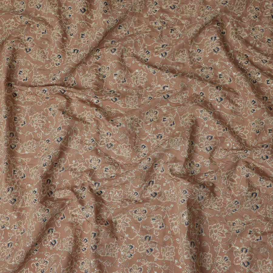 Cognac Brown Cotton Voile Fabric 110cm | Regal Fabrics
