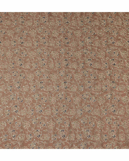 Cognac Brown Cotton Voile Fabric 110cm | Regal Fabrics
