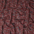 Crimson Red Floral Cotton Lawn Fabric 110cm