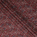 Crimson Red Floral Cotton Lawn Fabric 110cm