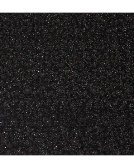 Jet Black Cotton Voile Fabric 110cm | Regal Fabrics