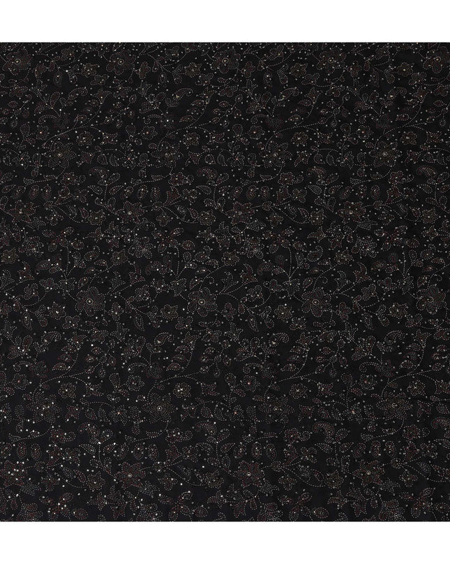 Jet Black Cotton Voile Fabric 110cm | Regal Fabrics