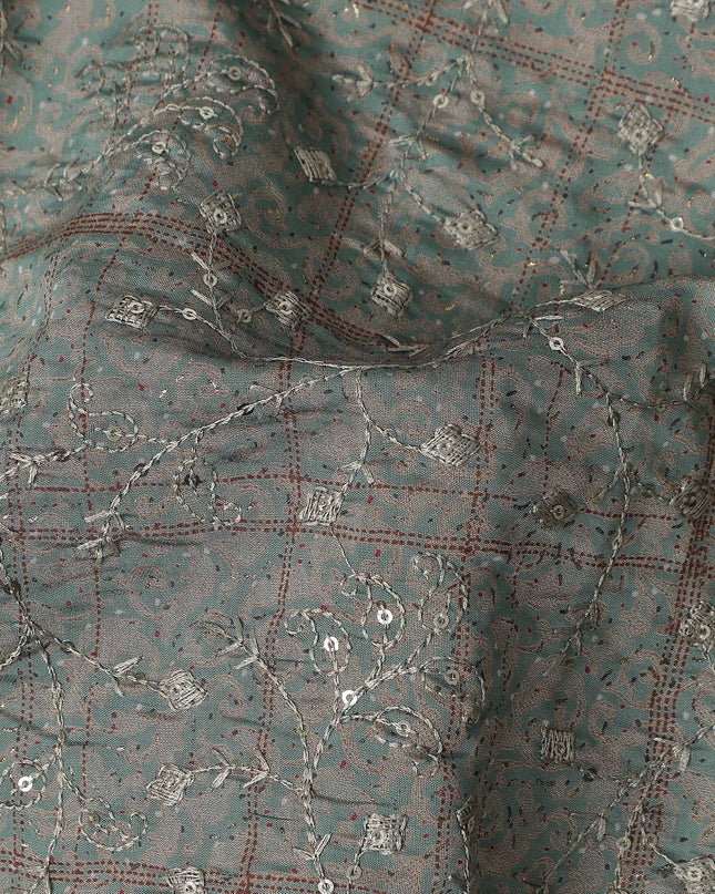 Olive Green Cotton Voile Fabric 110cm | Regal Fabrics
