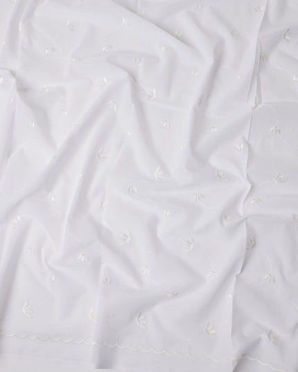 Cream White Swiss Thobe Fabric 140cm | Regal