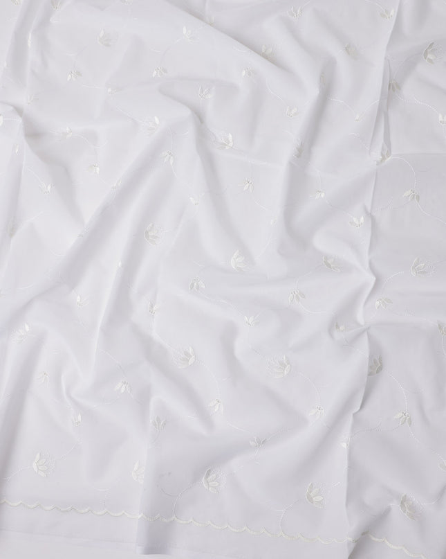 Cream White Swiss Thobe Fabric 140cm | Regal