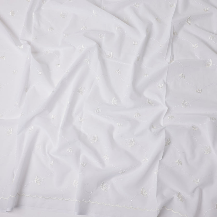 Cream White Swiss Thobe Fabric 140cm | Regal