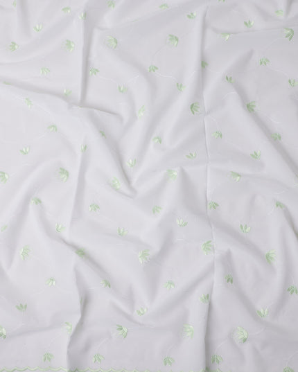 Soft Mint White Swiss Thobe Fabric 140cm | Regal