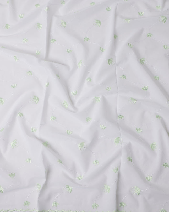 Soft Mint White Swiss Thobe Fabric 140cm | Regal
