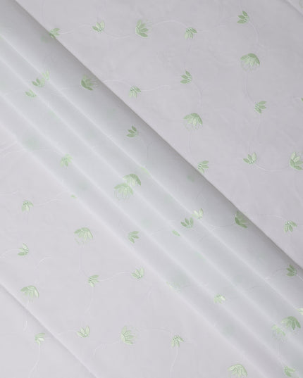 Soft Mint White Swiss Thobe Fabric 140cm | Regal