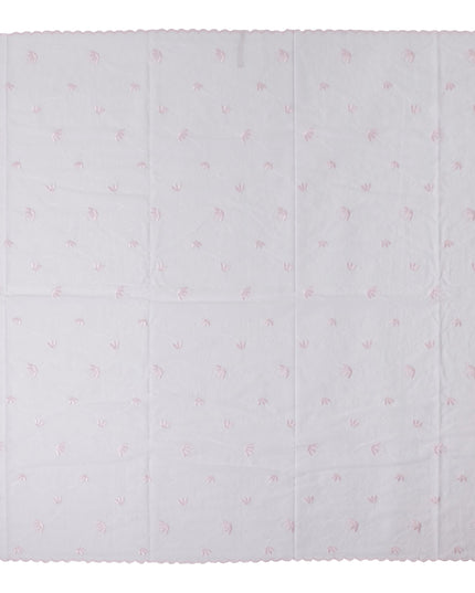 Rose Pink White Swiss Thobe Fabric 140cm | Regal