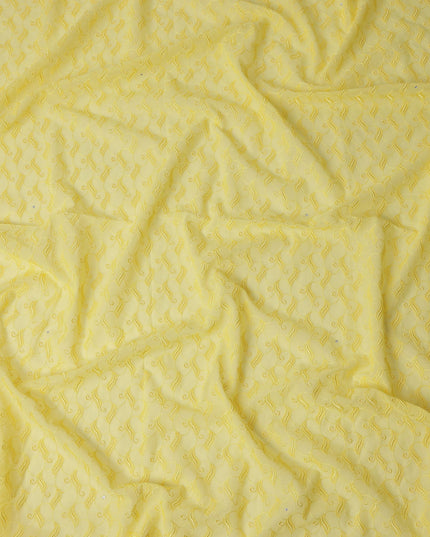 Golden Yellow Swiss Voile Sudanese Thobe Fabric