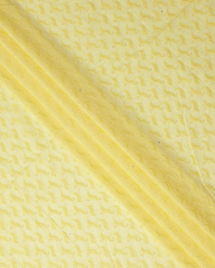 Golden Yellow Swiss Voile Sudanese Thobe Fabric