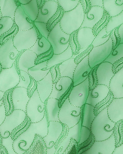 Mint Green Swiss Voile Sudanese Thobe Fabric