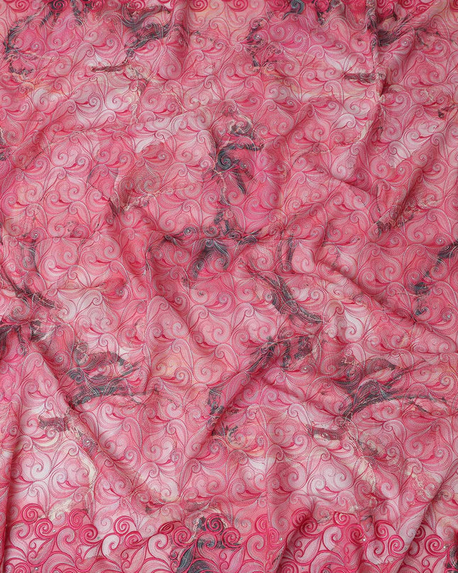 Rose Pink Swiss Voile Sudanese Thobe Fabric