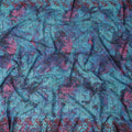 Teal and Coral Pink Swiss Voile Sudanese Thobe Fabric