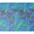 Indigo Violet Abstract Swiss Cotton Voile 140cm