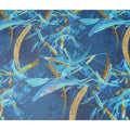 Denim Blue Abstract Swiss Cotton Voile 140cm