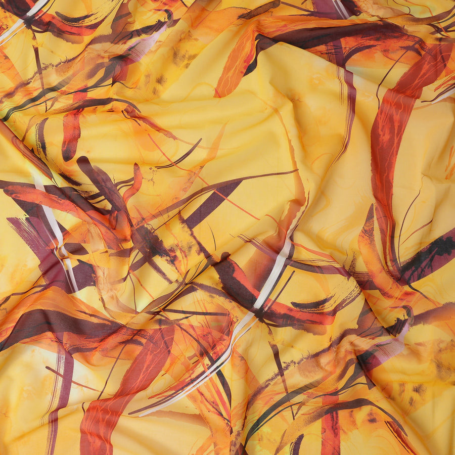 Golden Amber Swiss Cotton Voile Thobe Fabric 140cm