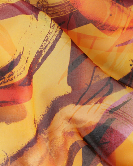 Golden Amber Swiss Cotton Voile Thobe Fabric 140cm