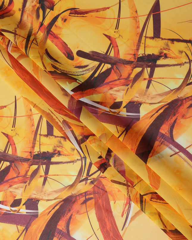 Golden Amber Swiss Cotton Voile Thobe Fabric 140cm