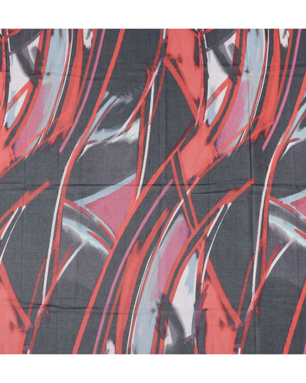 Coral Charcoal Swiss Cotton Voile Thobe Fabric 140cm