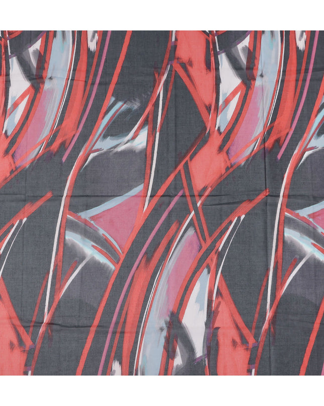 Coral Charcoal Swiss Cotton Voile Thobe Fabric 140cm