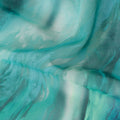 Emerald Teal Abstract Swiss Cotton Voile 140cm